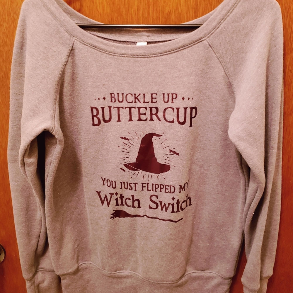 Crop "Buckle up Buttercup" Sweatshirt